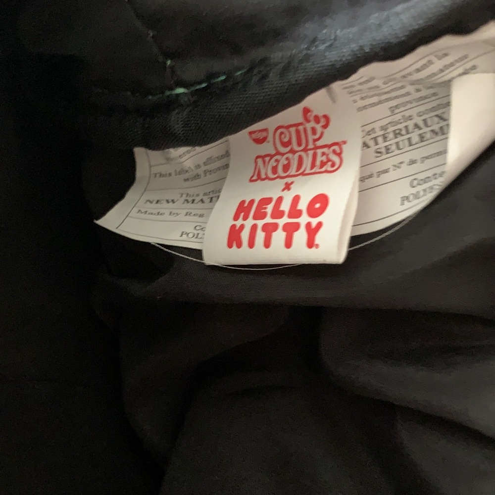 Hello Kitty Teal Mini Backpack with Cup Noodle Accents - Picture 6 of 10